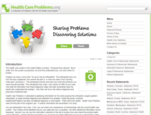 Tablet Screenshot of healthcareproblems.org